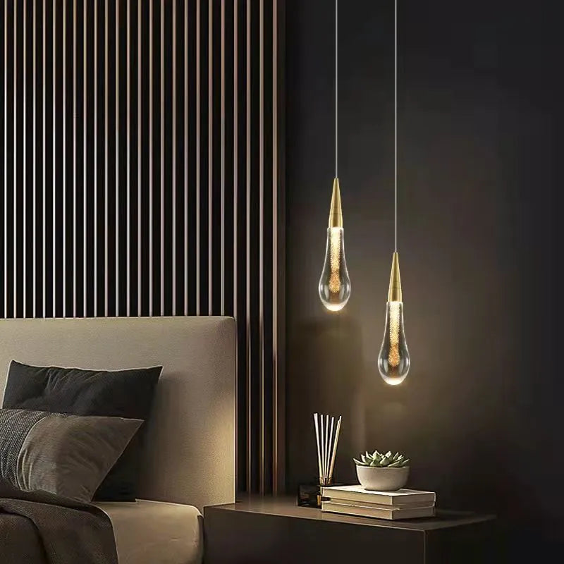 Orlith Pendant Light Gold Crystal