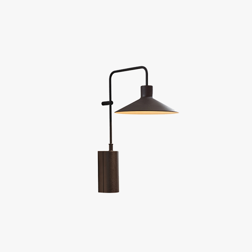 Ray moderni minimalistinen leveäkartiomainen metallinen ulkoseinävalaisin, vedenpitävä, kahvinruskea/vihreä