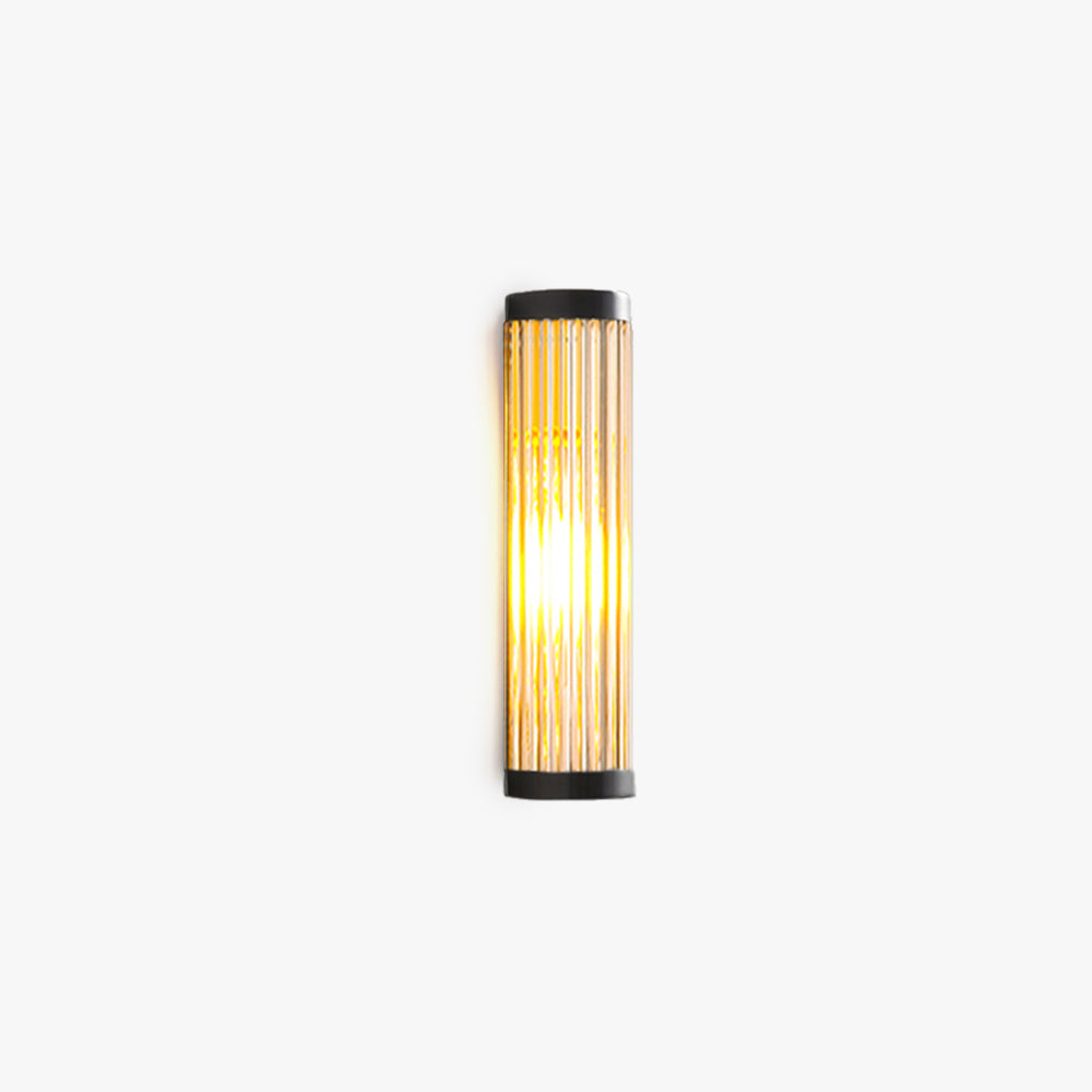 Seluno Wall Lamp Modern Semi-Cylindrical Outdoor Black