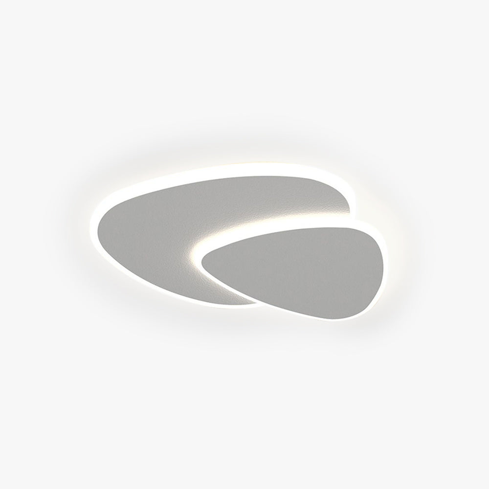 Corvian Ceiling Light White Geometric LED