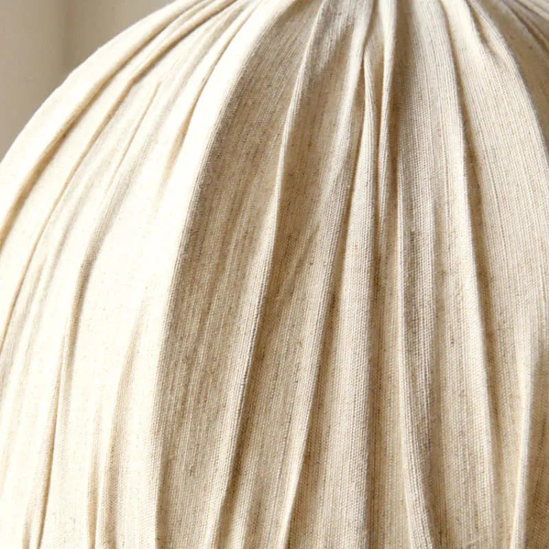 Teo Vintage Pendant Light Beige, Fabric