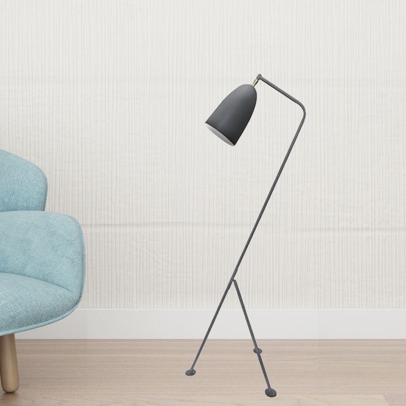 Morandi moderne sort metalgulvlampe med kopform, flere farver