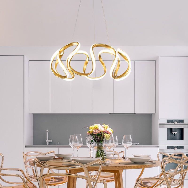 Evren Modern Irregular Flower Pendant Light, 3 Colors