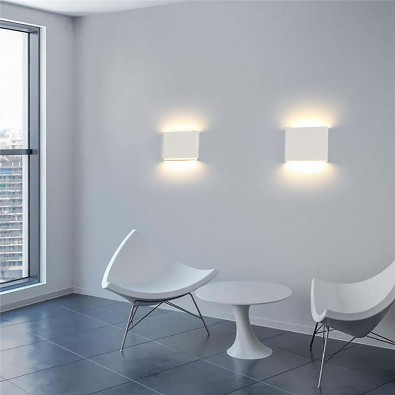 Orix Modern Rectagulart Waterproof Outdoor Wall Lamp, Black/White