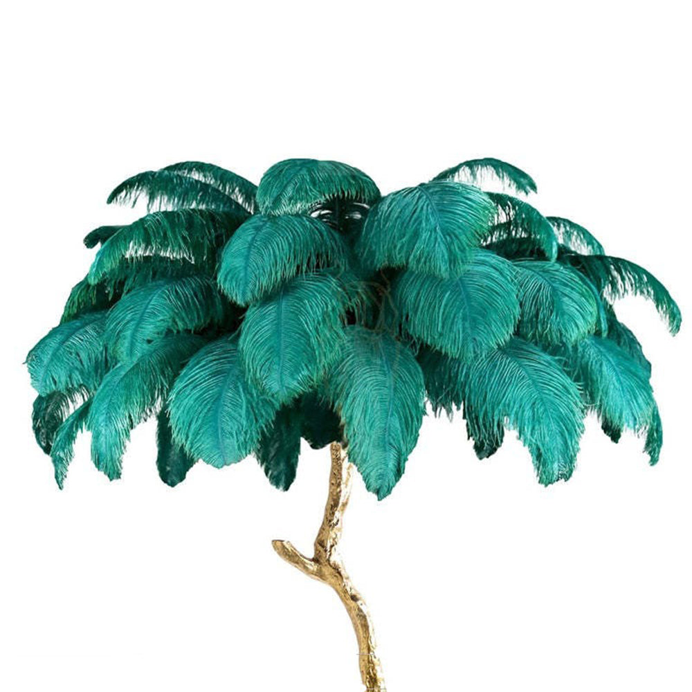 Salenor Nordic Luxury Unique Ostrich Feather Floor Lamp/Table Lamp
