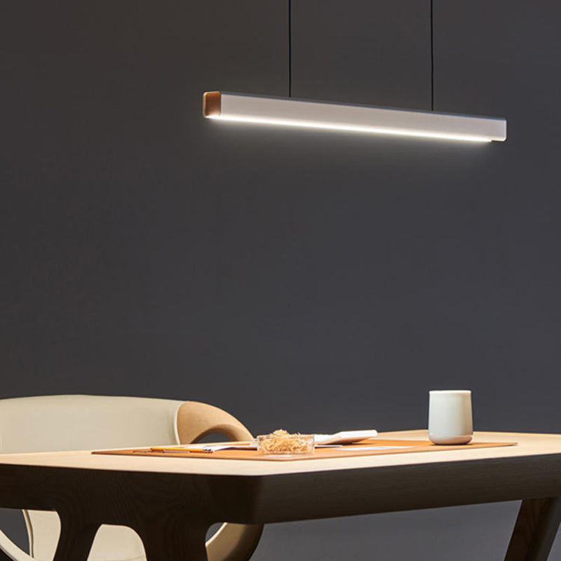 Eron Minimalist Classic Black & White Linear Pendant Light