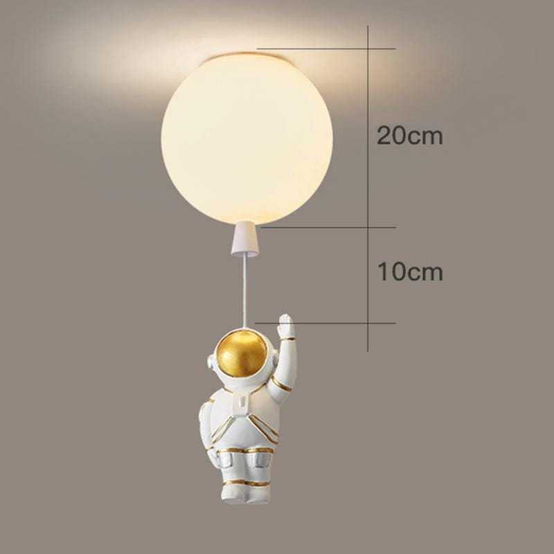 Aria Astronaut Balloon Flush Mount Ceiling Light, L 20/25/30/35cm