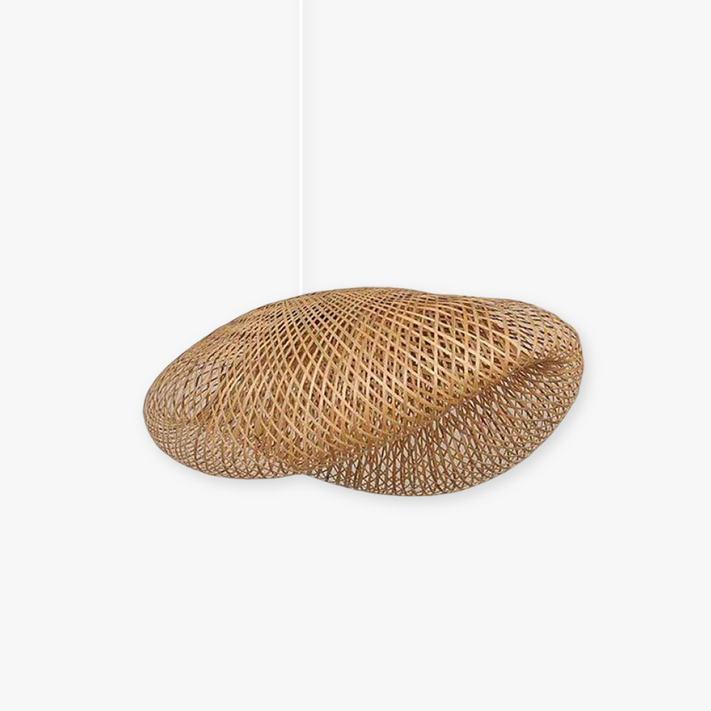 Veltrix Pendant Light Natural Kitchen Island Bamboo