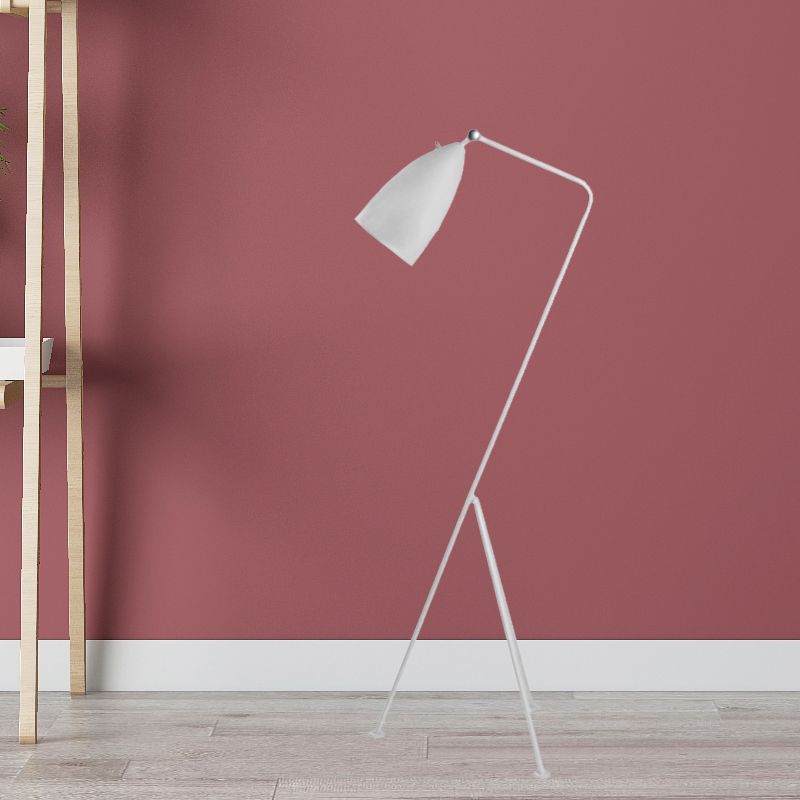 Morandi moderne sort metalgulvlampe med kopform, flere farver