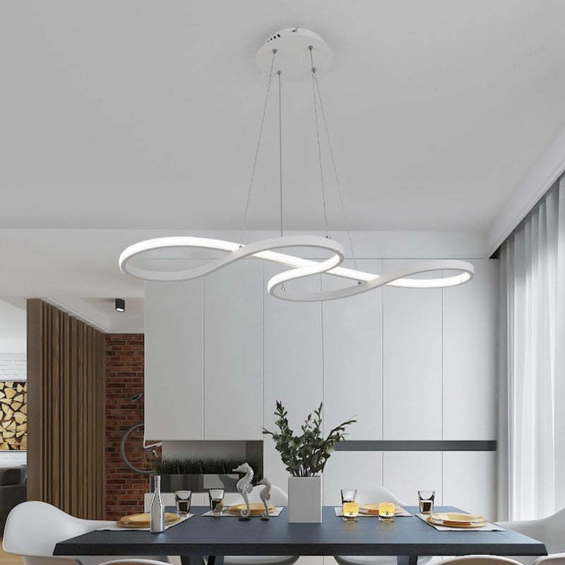 Nerin Musical Note Pendant Light, Black & Gold