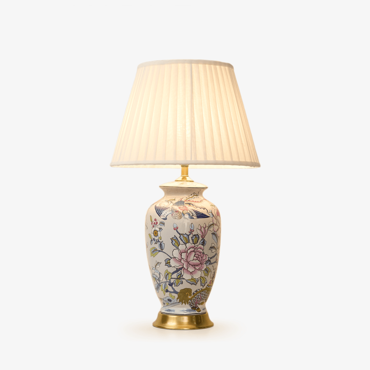 Candeeiro de mesa cerâmico Famille Rose