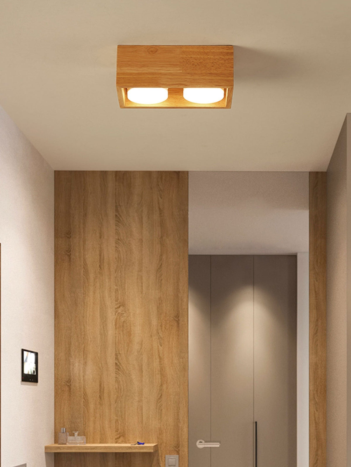 Eliza Minimalistinen puinen kattovalaisin