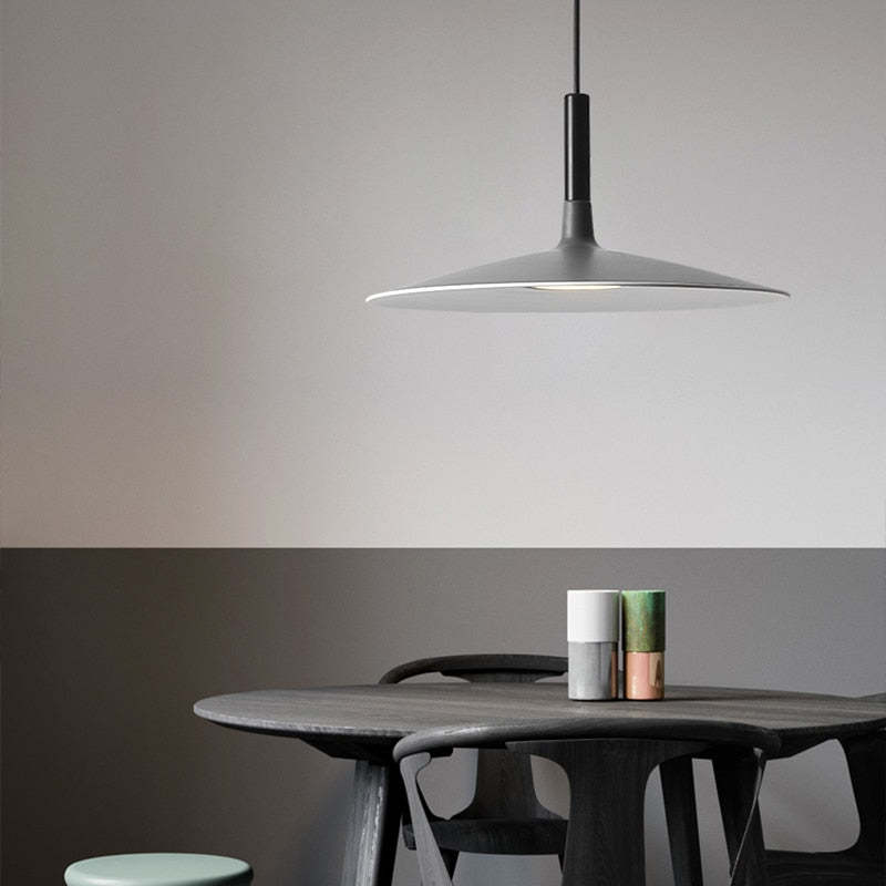 Fjorn Pendant Light Pan, Plate Shape Modern Design