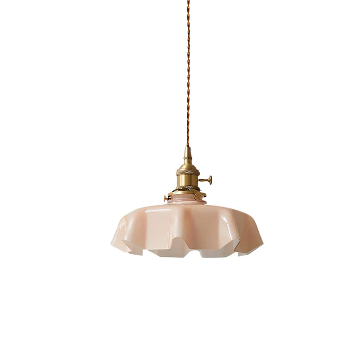 Civen Farmhouse Ruffled Pendant Light