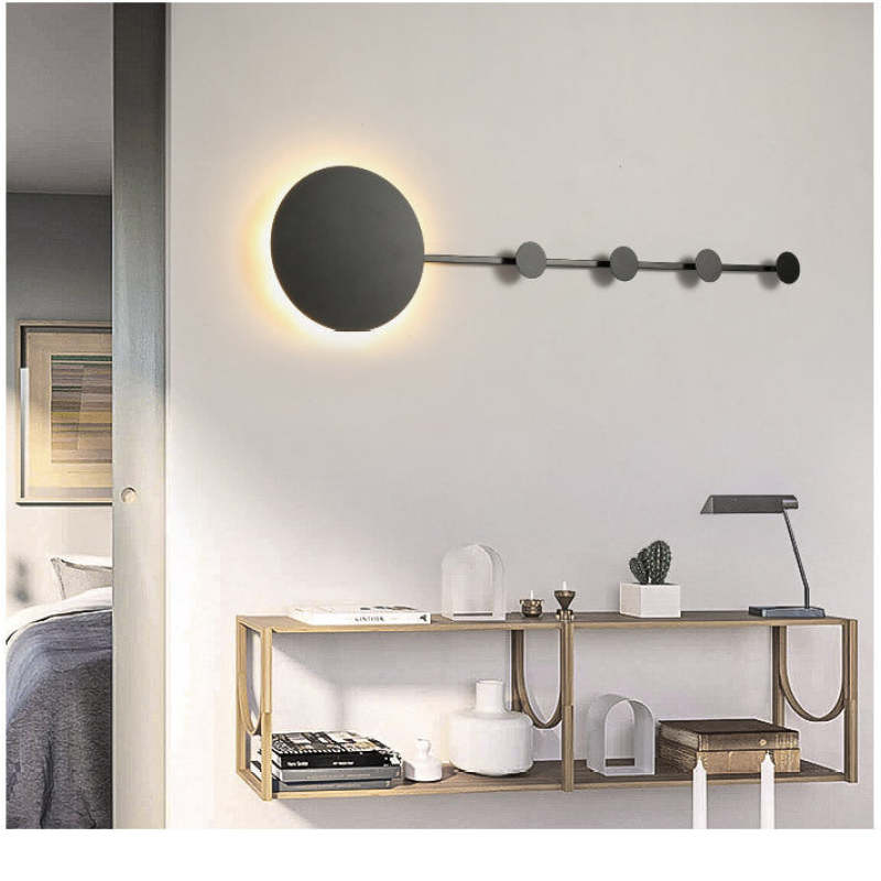 Arisha LED-vägglampa för veranda med klädhängare, kreativ vägglampa