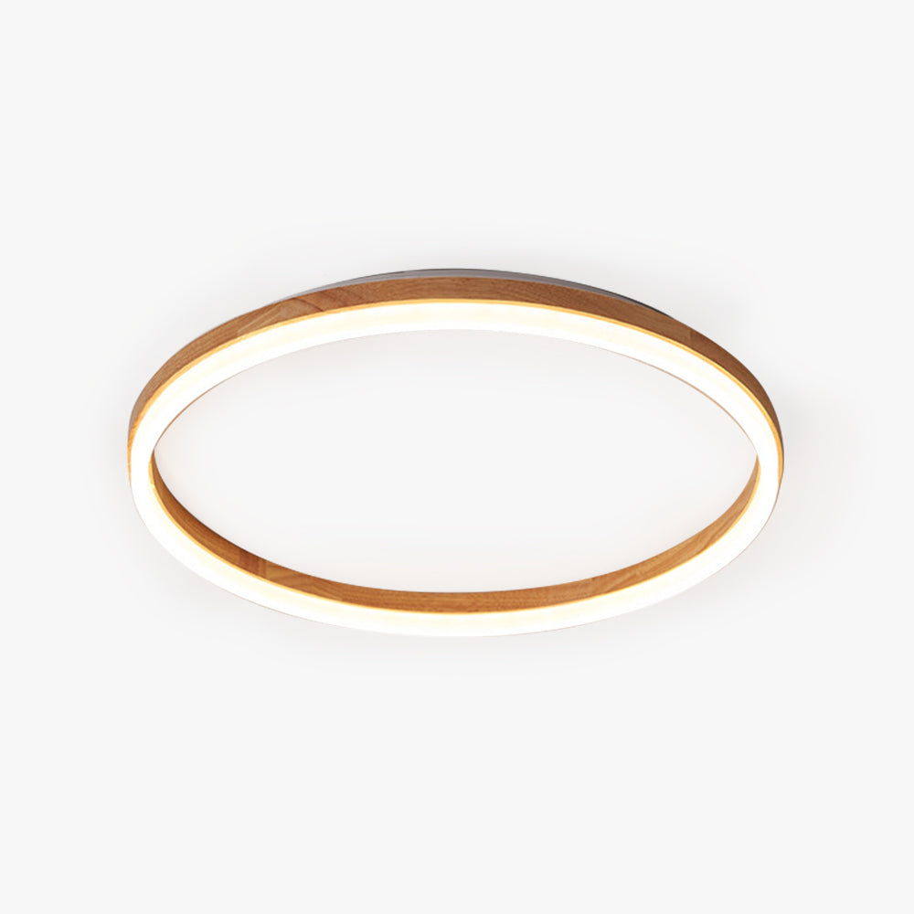 Solenor Ceiling Light Flush Mount Wood