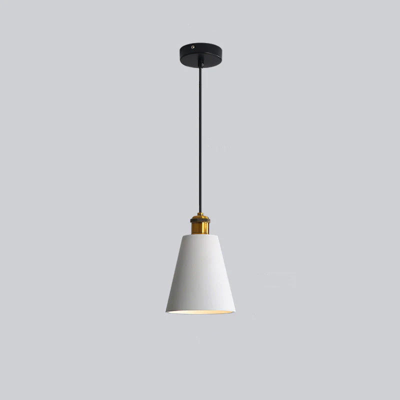 Candeeiro suspenso Aria minimalista art déco, monocromático