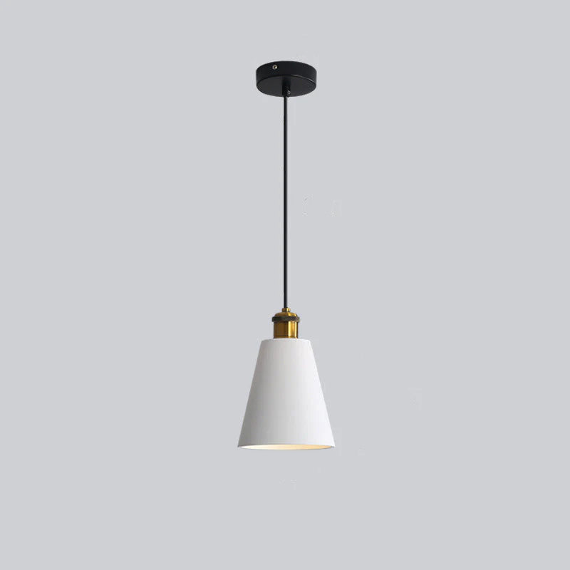 Candeeiro suspenso Aria minimalista art déco, monocromático
