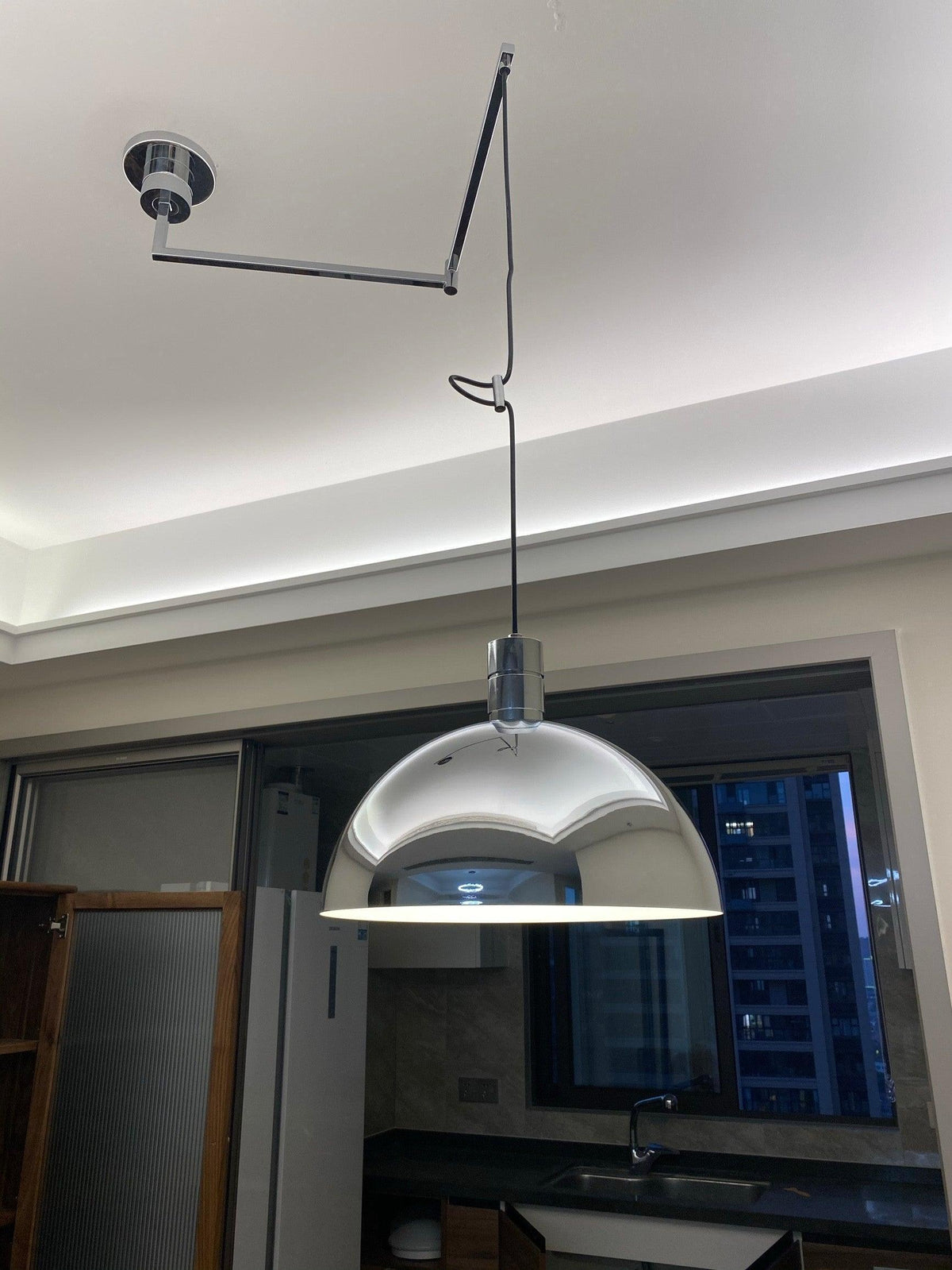 Lyshae moderne minimalistisk nordisk pendellampe i glas
