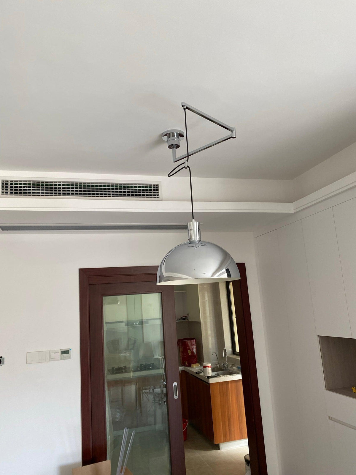 Lyshae moderne minimalistisk nordisk pendellampe i glas