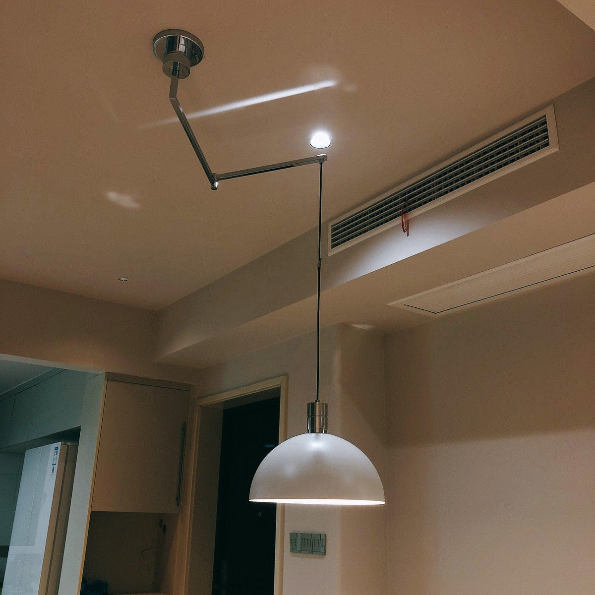 Lyshae moderne minimalistisk nordisk pendellampe i glas