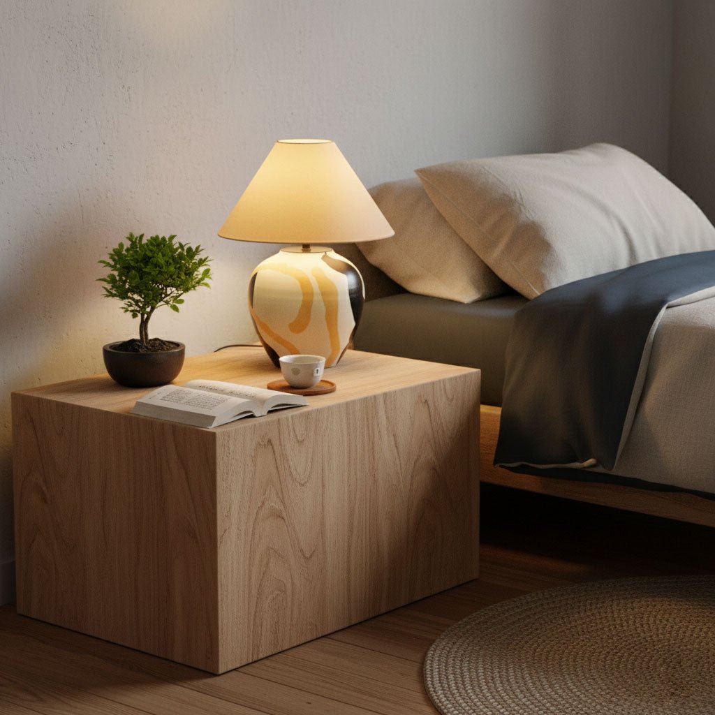 Candeeiro de mesa em cerâmica com padrão abstrato Quellis