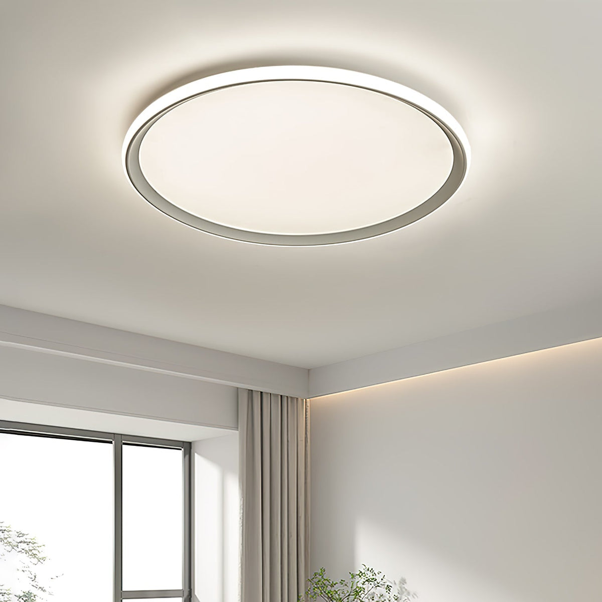 Luz de teto LED circular moderna e minimalista Avtheira