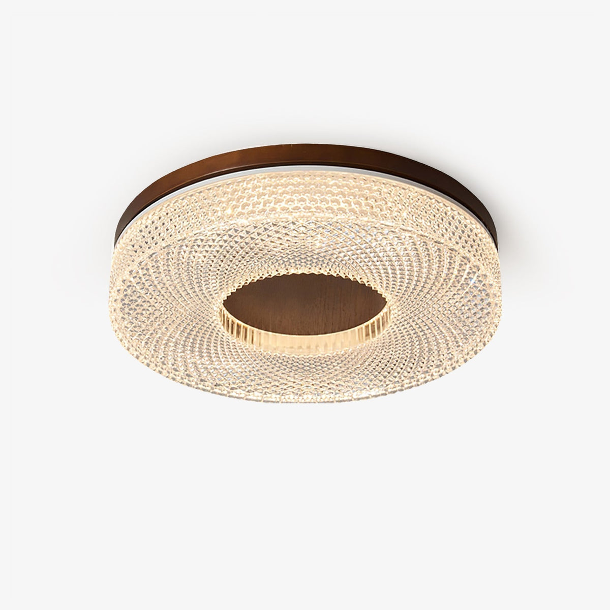 Nirinelle-loftlampe med akrylring, moderne og minimalistisk