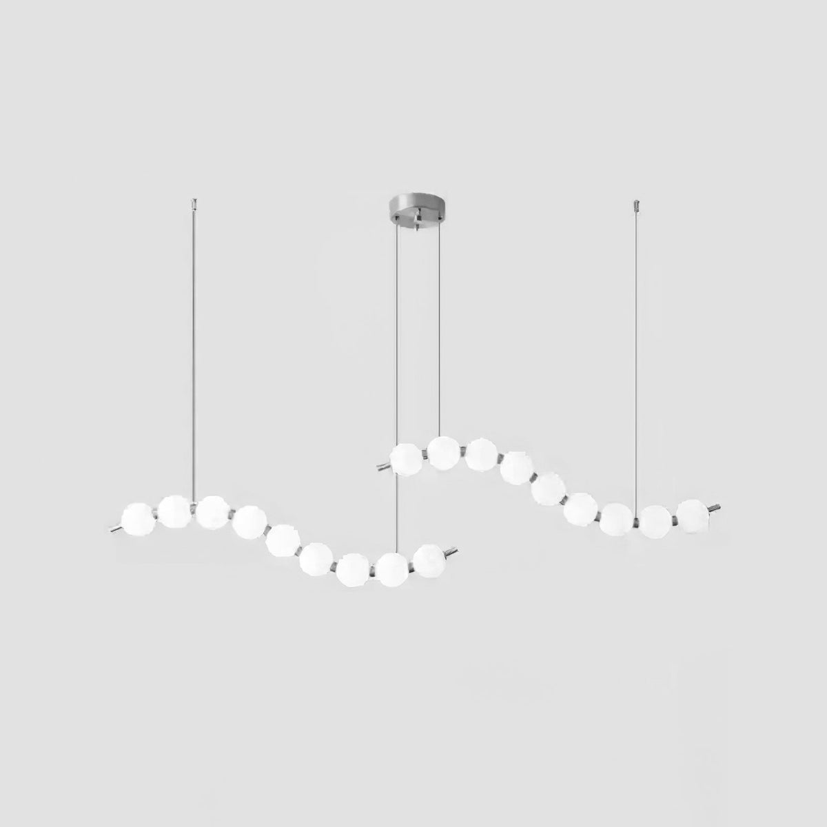 Modern minimalistisk akrylkrona med ädelstensdesign
