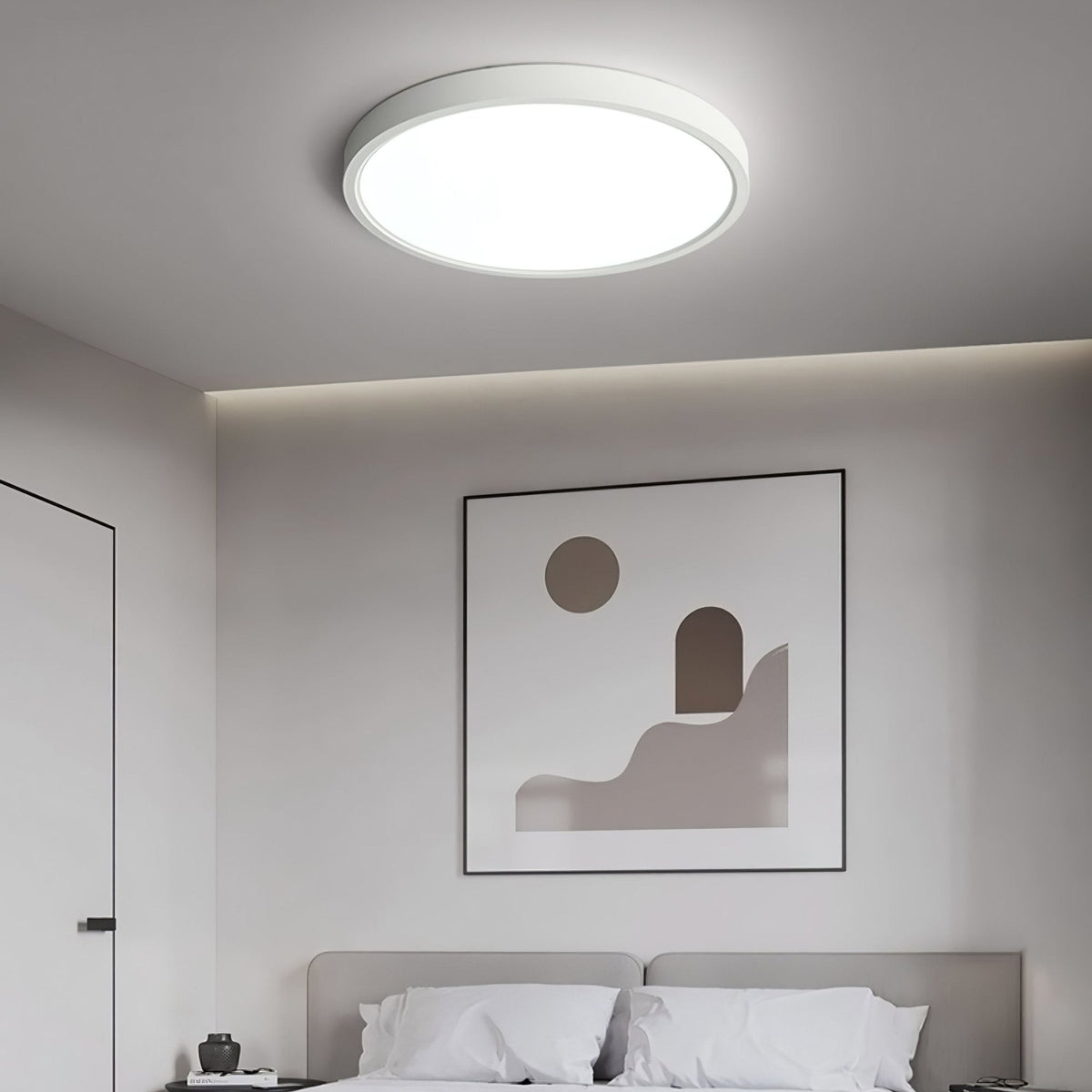 Ulnorisra moderne minimalistisk ultratynd rund loftslampe