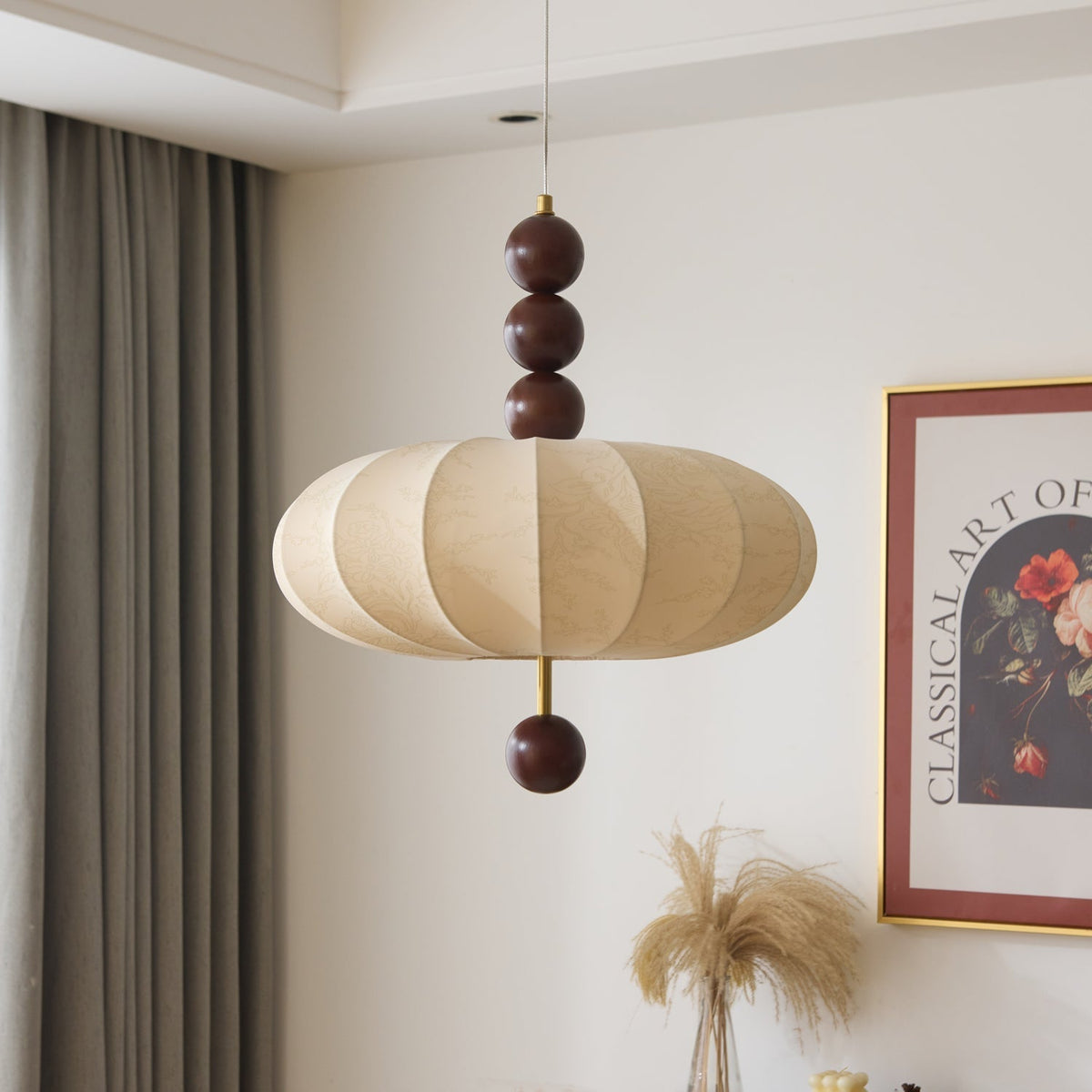 Koda vintage pendellampe i stof
