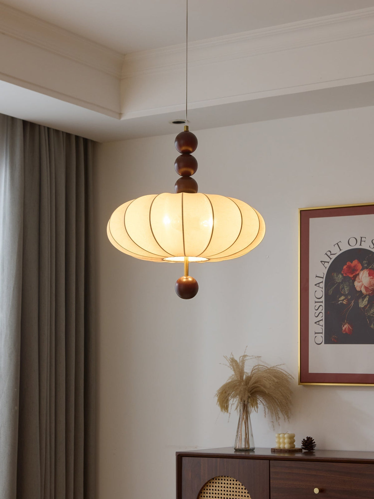 Koda vintage pendellampe i stof