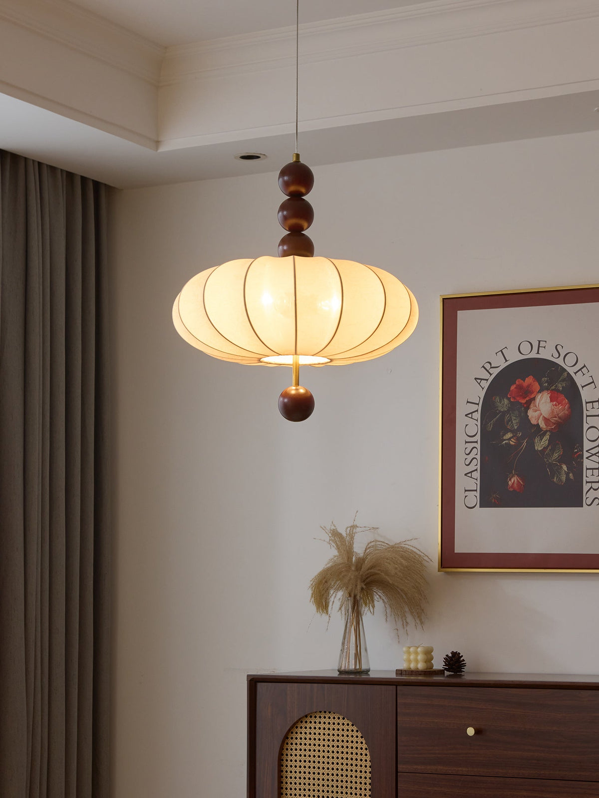 Koda vintage pendellampe i stof