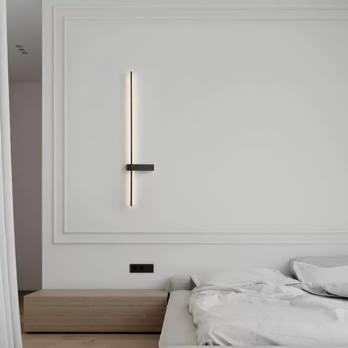 Aplique de parede linear moderno e minimalista Voraee