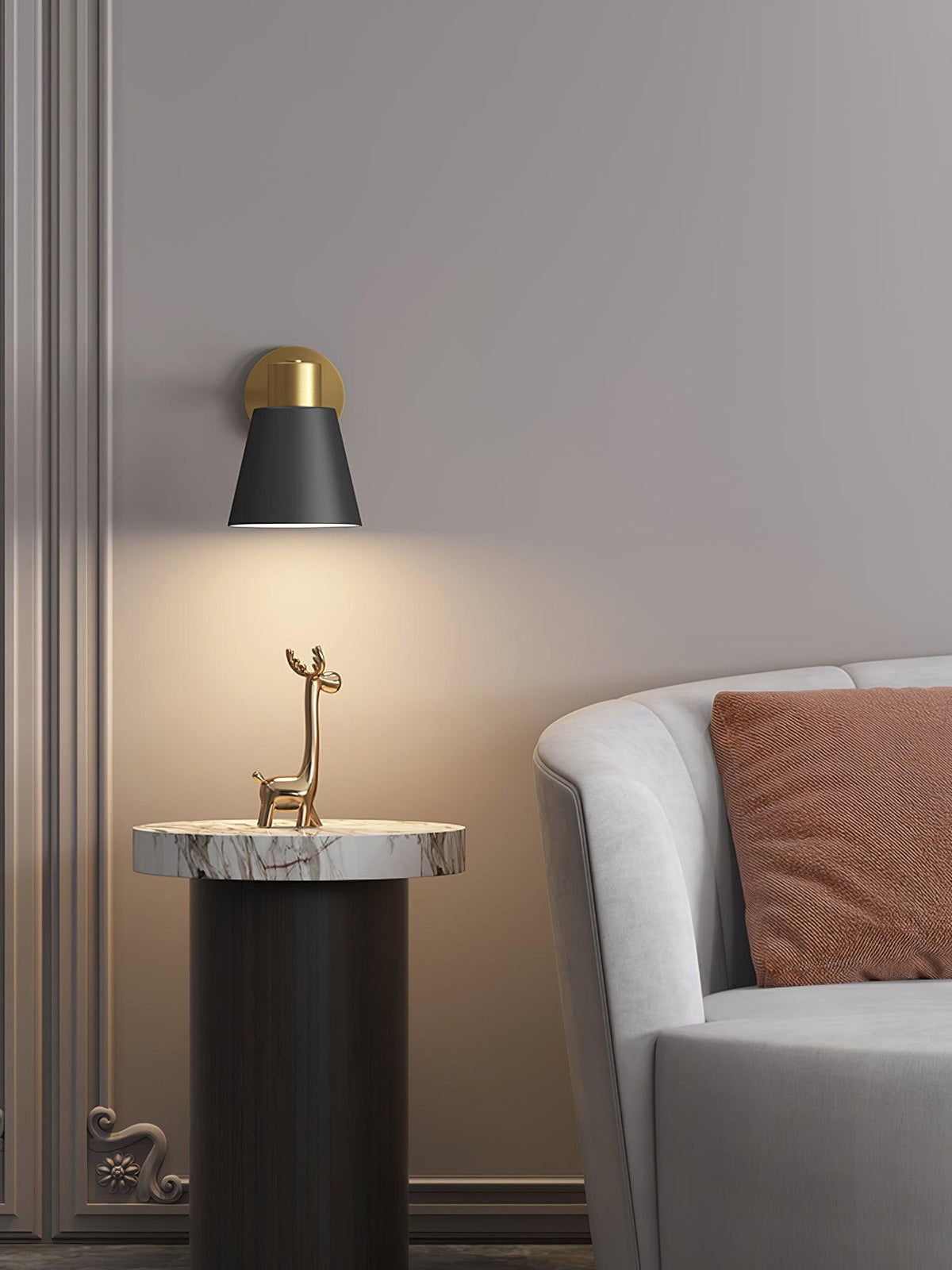 Eurmiros modern minimalistisk justerbar vägglampa med arm