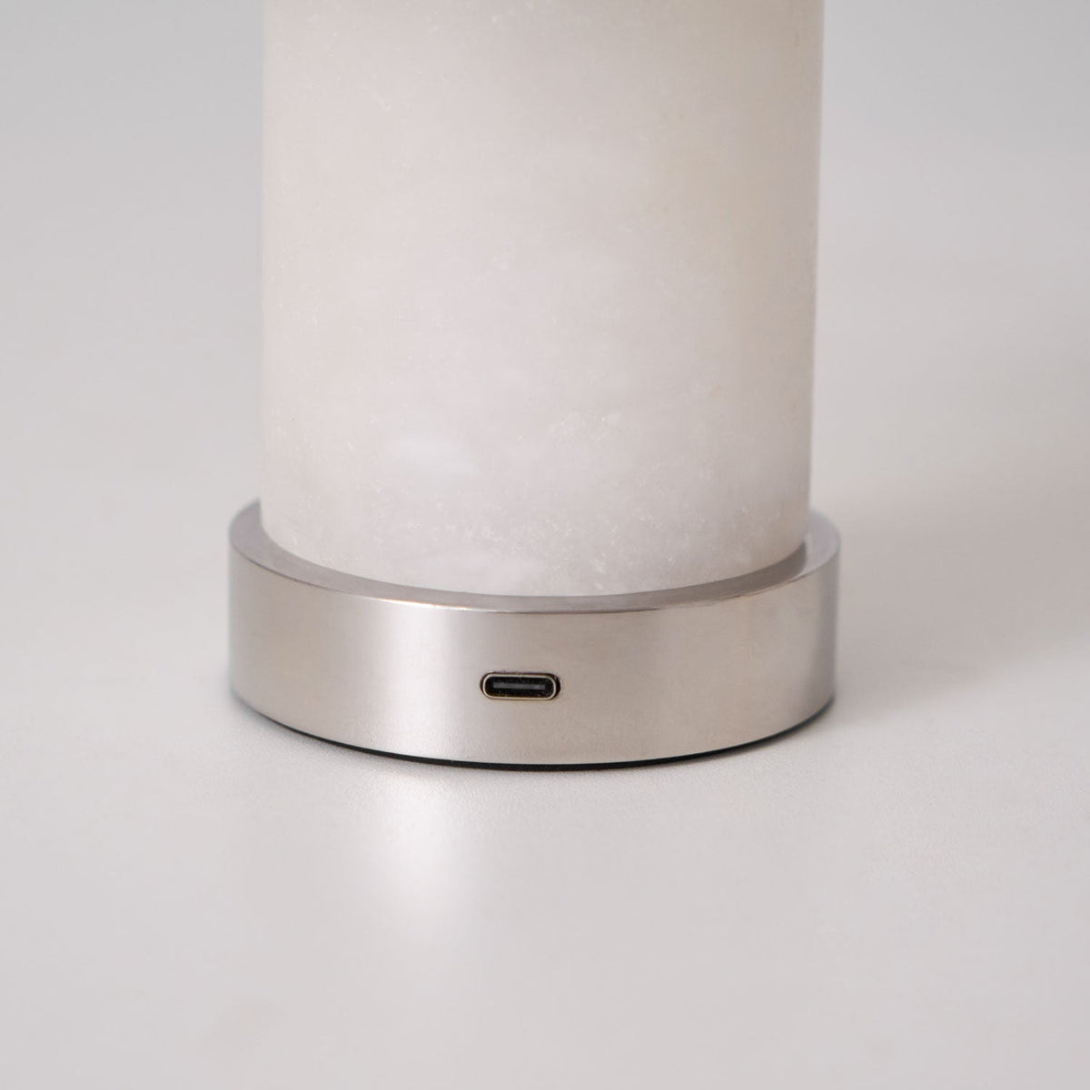 Candeeiro de mesa em alabastro com formato de cogumelo Eurnoran