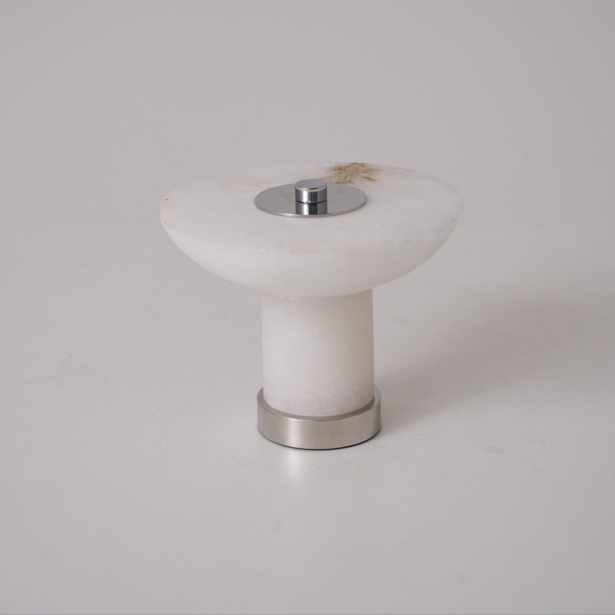 Candeeiro de mesa em alabastro com formato de cogumelo Eurnoran