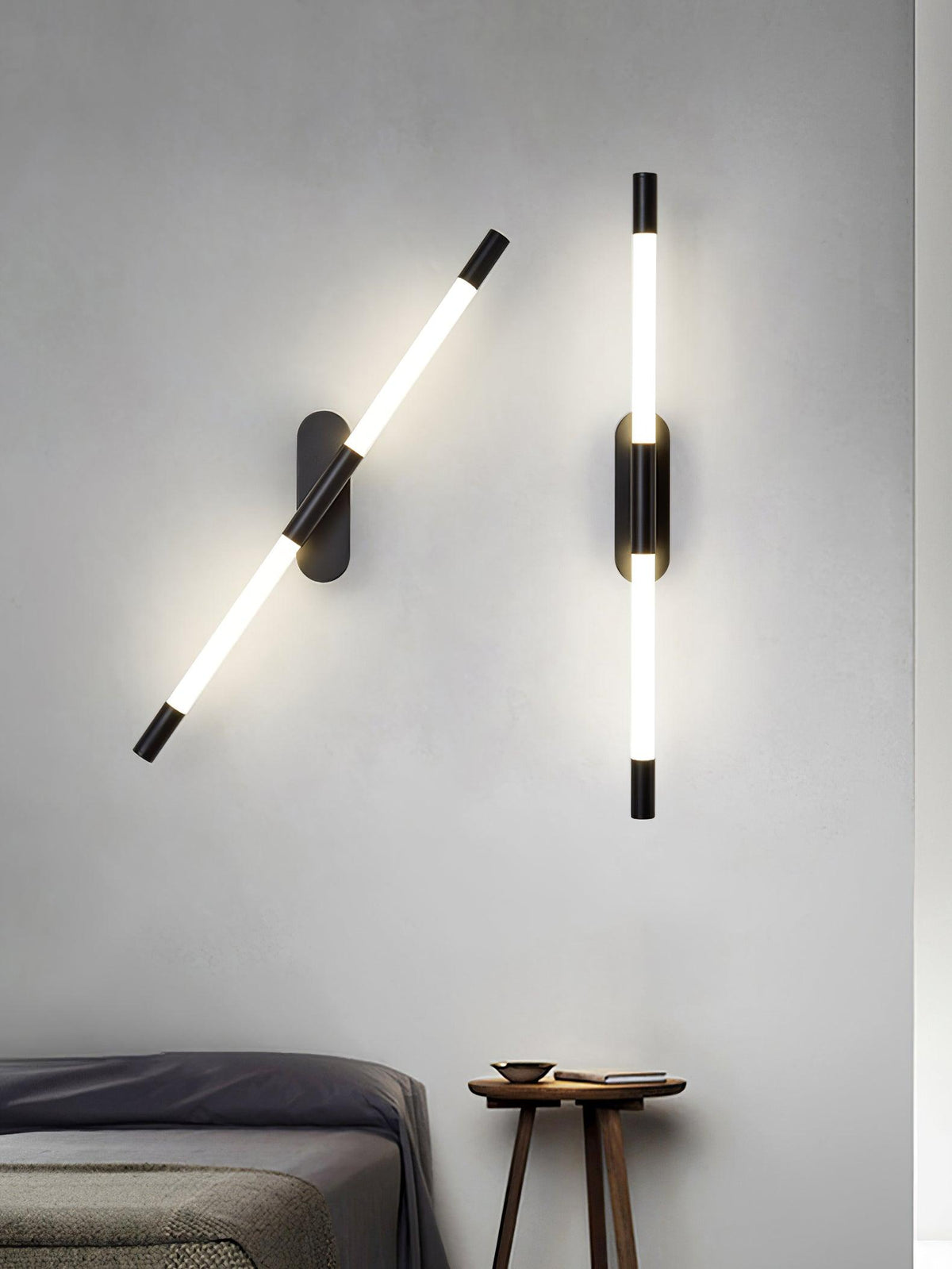 Candeeiro de parede Lumiviella com tubos modulares
