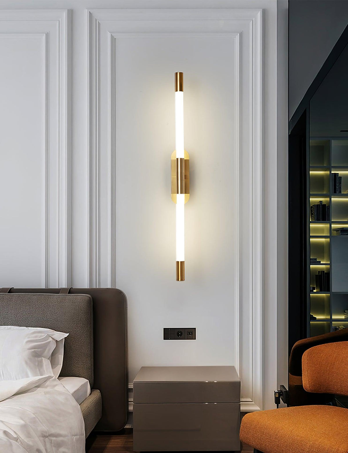 Candeeiro de parede Lumiviella com tubos modulares