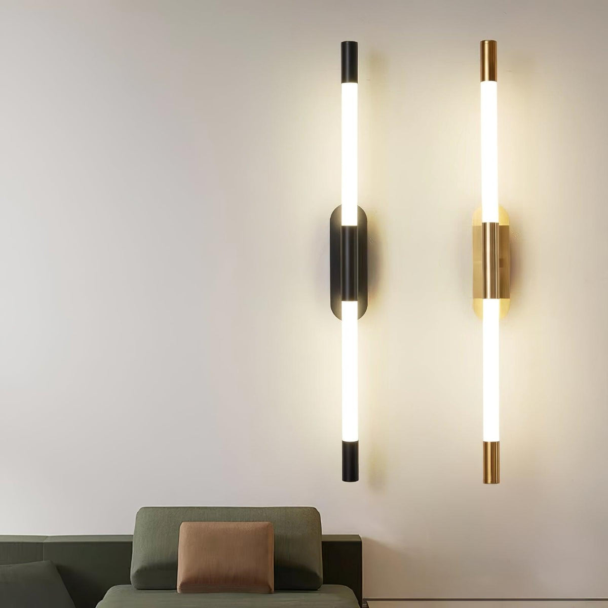 Candeeiro de parede Lumiviella com tubos modulares