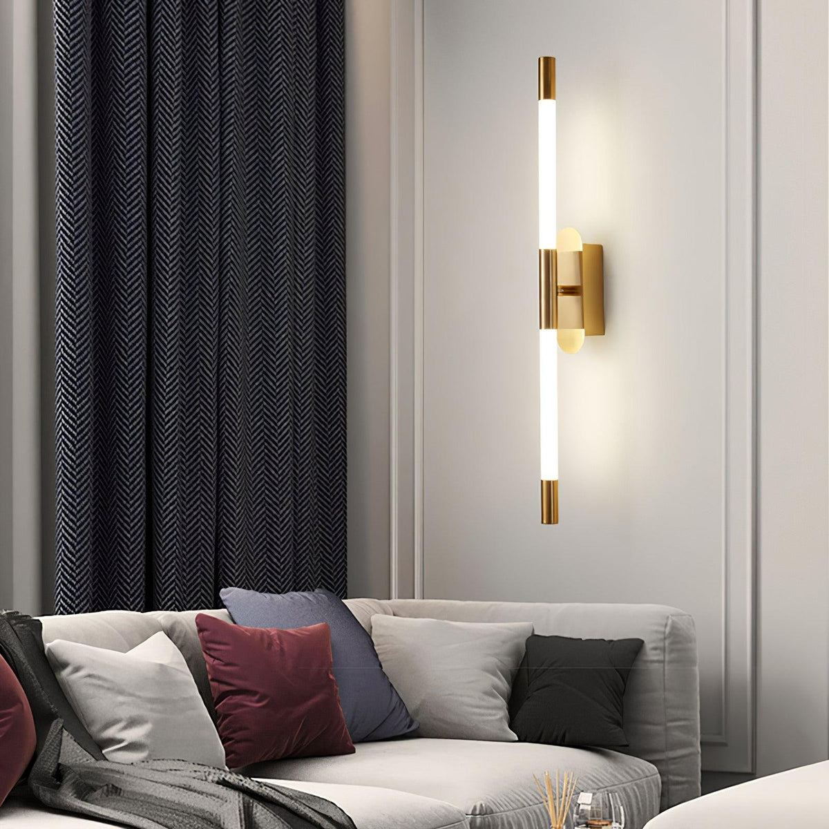 Candeeiro de parede Lumiviella com tubos modulares
