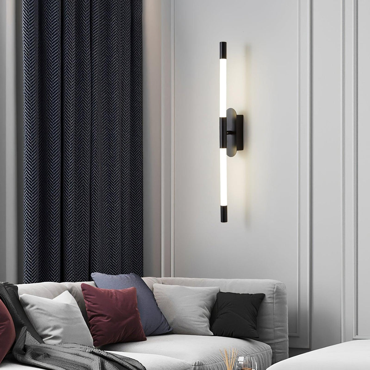 Candeeiro de parede Lumiviella com tubos modulares