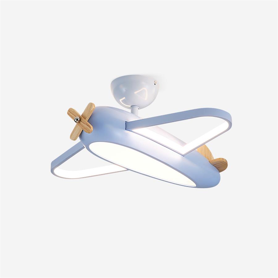 Candeeiro de teto Sorin em forma de avião para quarto de criança com um toque divertido