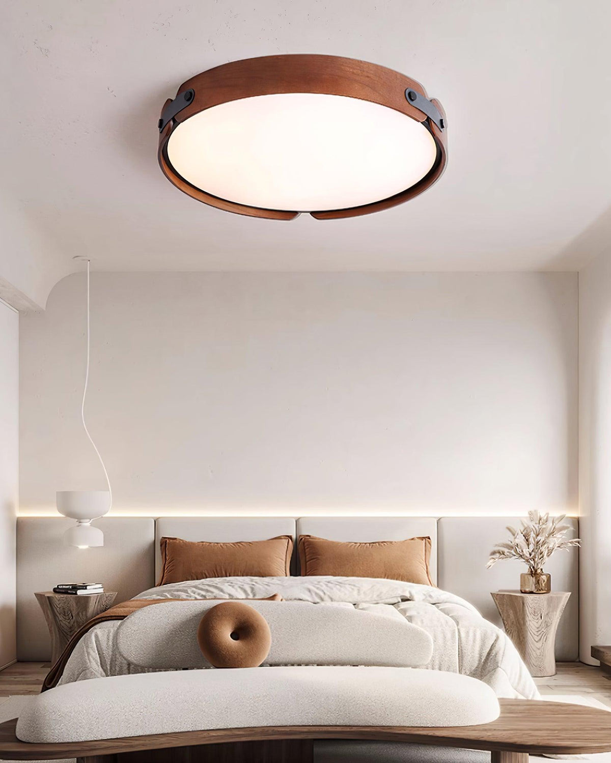Edan moderne minimalistisk loftslampe i træ