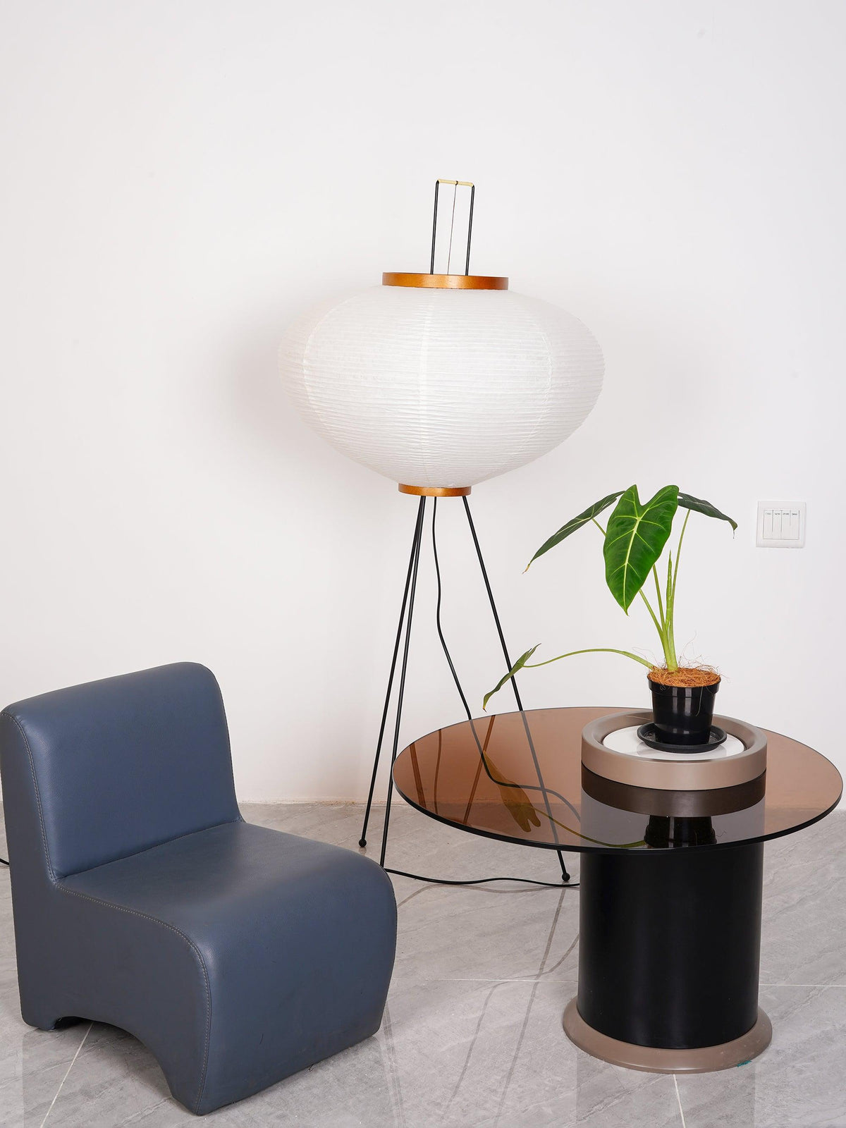 Krelix skandinavisk gulvlampe i papir
