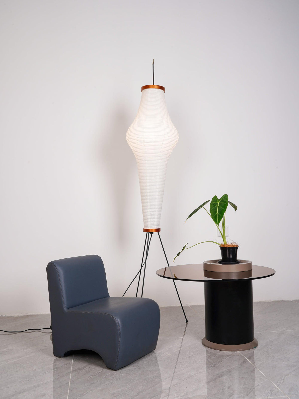Krelix skandinavisk gulvlampe i papir