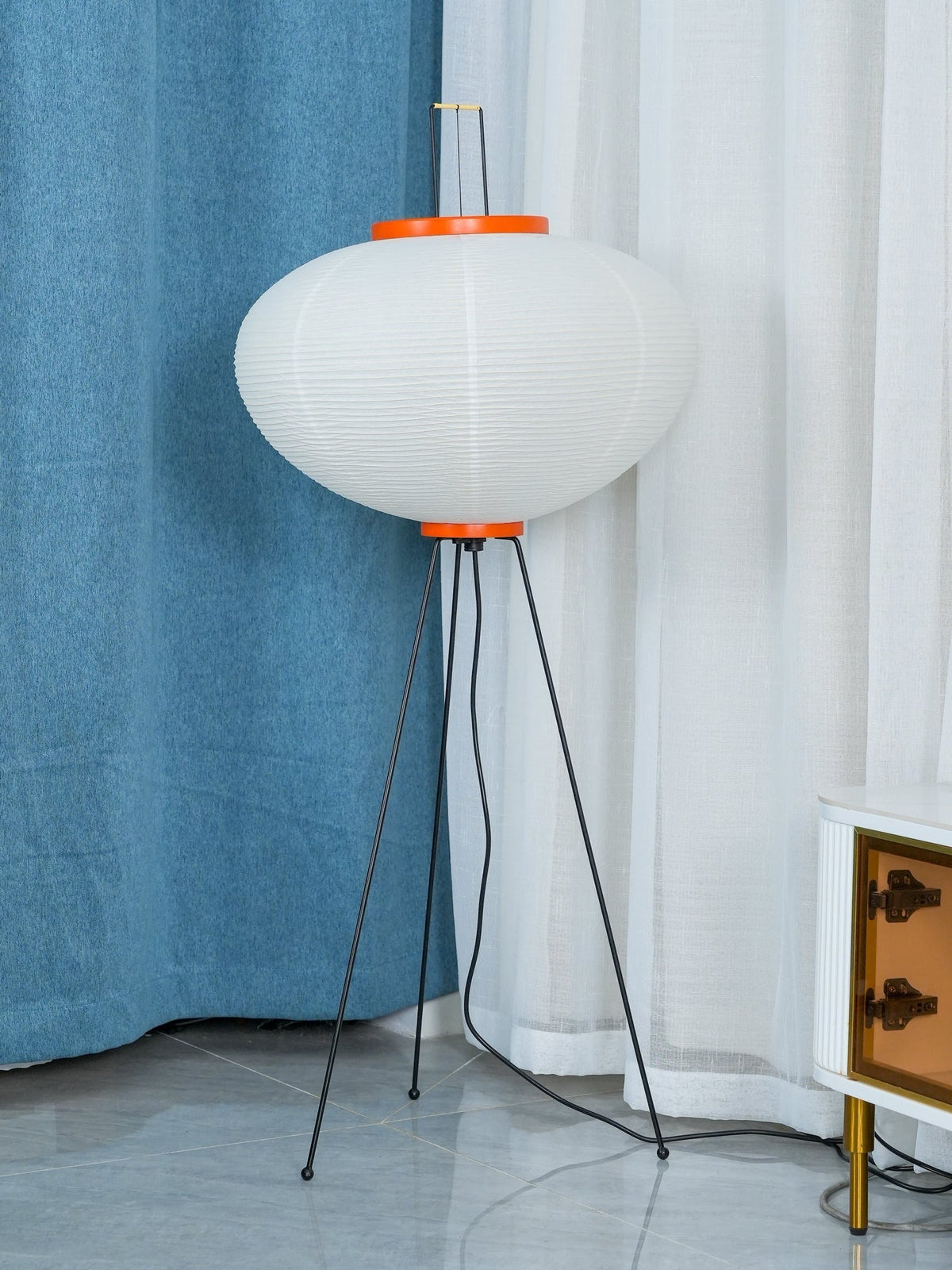 Krelix skandinavisk gulvlampe i papir