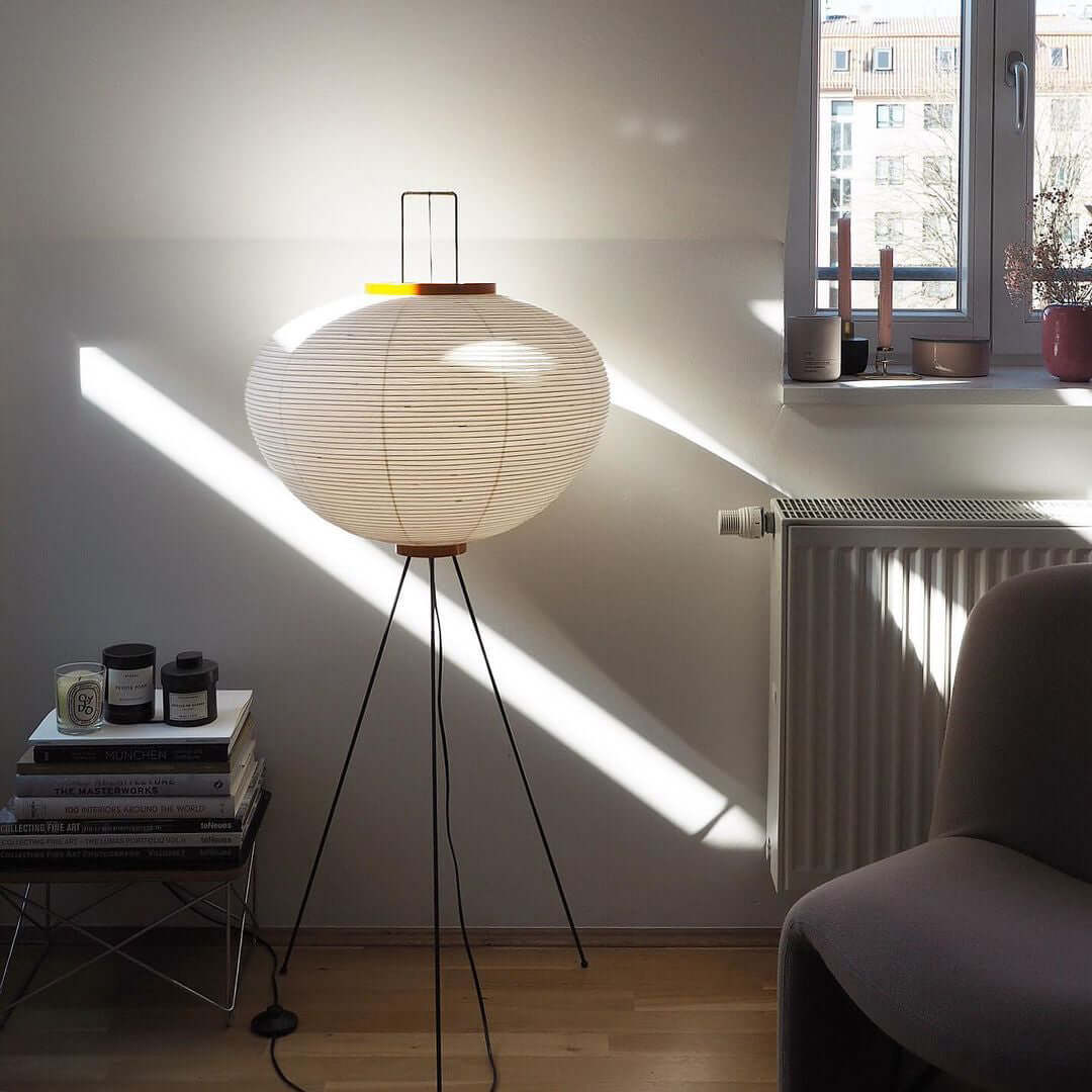 Krelix skandinavisk gulvlampe i papir