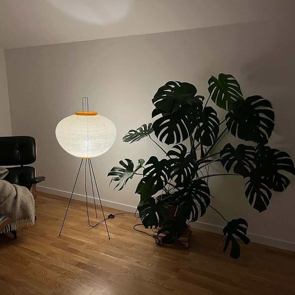 Krelix skandinavisk gulvlampe i papir