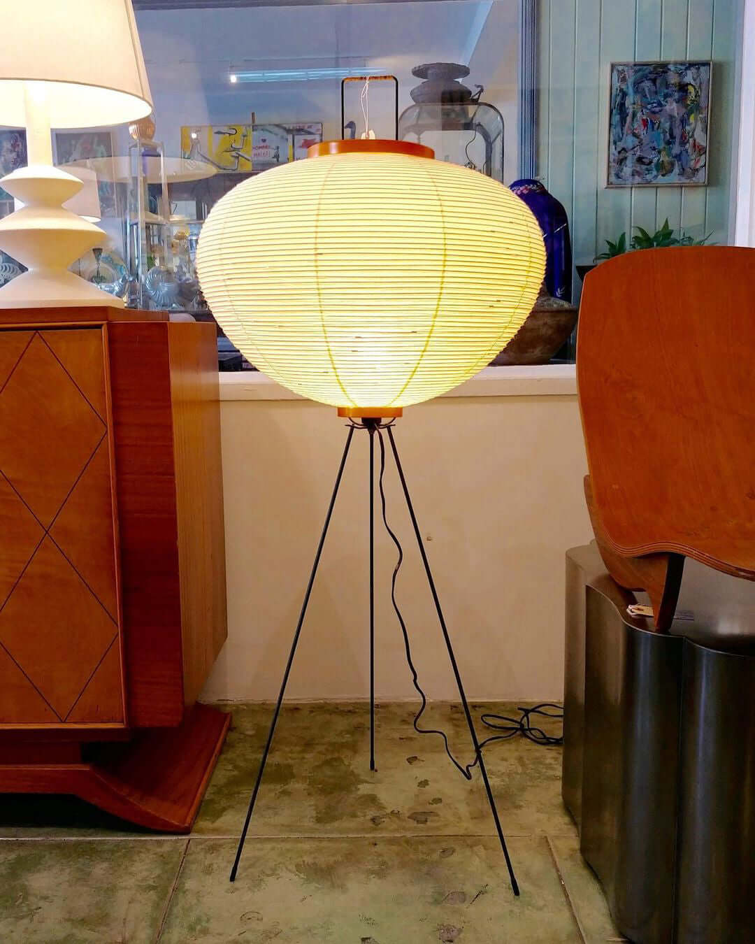 Krelix skandinavisk gulvlampe i papir